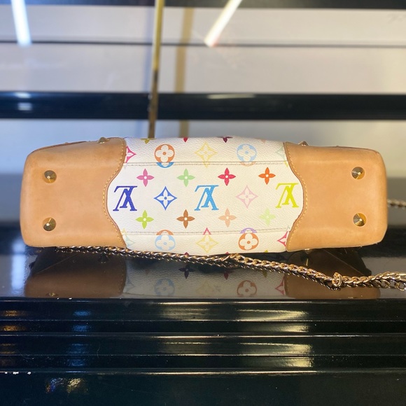 Louis Vuitton White Multi-Color Judy MM Bag - Picture 7 of 16